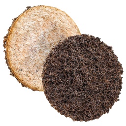 [Z-15670] DISCO 7" FIBRA MARRON (MEDIUM) (Precio x pieza - Empaque c/10 pzas)