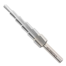 [PT1101] BROCA ESCALONADA M2 3/16"-1/2" ZN 1/4"