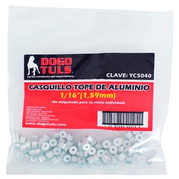 [YC5040] CASQUILLO TOPE 1/16" ALUMINIO