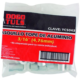 [YC5043] CASQUILLO TOPE 3/16" ALUMINIO