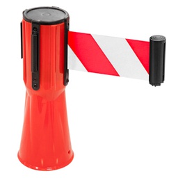[CT3007] CINTA RETRACTIL PARA CONO 3MT BLANCO/ROJO