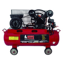 [ZM7004] COMPRESOR AIRE 2HP 56L BANDA COBRE