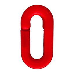 [CT3008] ESLABON DE CADENA PLASTICA ROJA 6MM