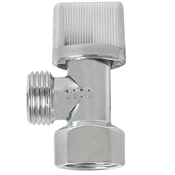 [RU6105] LLAVE CONTROL 90° 1/2X1/2 LAVABO CROMADA