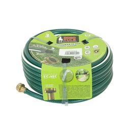 [GB6001] MANGUERA JARDIN TEJIDA 3 CAPAS 1/2"X15M