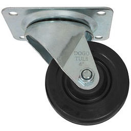 [ZF5008] RODAJA HULE NEGRO GIRATORIA 4" BUJE