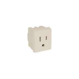 [8810601] CONTACTO SENCILLO ATERRIZADO MARFIL 36 mm 15 A 125 V