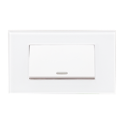 [8842911] APAGADOR ESCALERA CON PLACA DE ACRILICO BLANCA 72MM