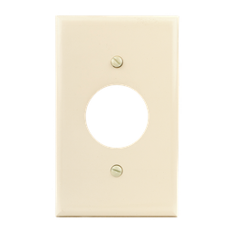 [8800104] PLACA DE PLASTICO PARA CONTACTO SENCILLO BLANCA