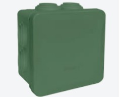 [CE808045LV] CAJA ESTANCA LISA VERDE IPP55 PRESION 80X80X45 mm