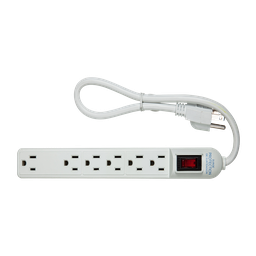 [9700350] BARRA MULTICONTACTO 4+2 TOMAS CON SUPRESOR DE 270 JOULES 1875W 