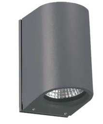 [AFWL164] LUMINARIO CIRCULAR DE SOBREPONER A MURO LED 2 SALIDAS NEGRO 2X3.3 W 220-240 V~ 60 Hz 3 000 K 480 lm