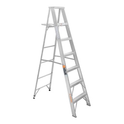 [10459] Escalera de tijera 100% aluminio tipo ll 6 peldaños, Truper