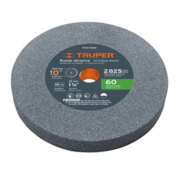 [12402] Rueda abrasiva p/esmeril 10X1 1/4', oxido aluminio, grano 60