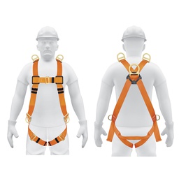 [14434] Arnes de cuerpo completo con 5 anillos, ANSI, Truper