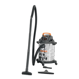 [101523] Aspiradora de solidos y liquidos, 5 gal, acero inox, Truper