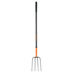 [102100] Bieldo para paja, 4 dientes, mango de acero 48', Truper