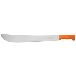 [15892] Machete estandar 18' cacha naranja remachada, en bolsa