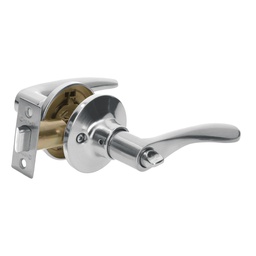 [20037] Cerradura manija 'Milan' baño cromo mate, cilindro metal