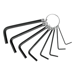 [21850] Juego de 8 llaves allen std punta hex tipo llavero, Pretul