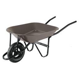 [22647] Carretilla 4.5 ft3 gris Neumatica, bastidor tubular, Pretul