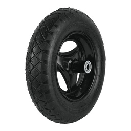 [25006] Llanta completa neumatica 14', incluye eje y baleros, Pretul