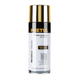 [27180] Pintura en aerosol, metalica, oro, 400ml, Pretul