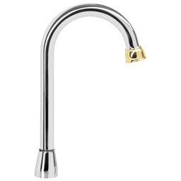 [46723] Cuello tipo bar para mezcladora de lavabo, cromo-oro, Aqua