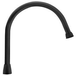 [46727] Cuello largo para mezcladora de fregadero, negro mate, Aqua