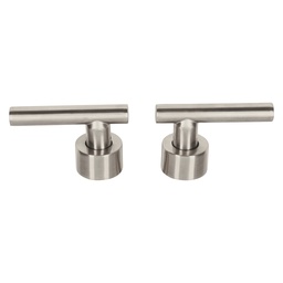 [46867] Juego de 2 manerales para mezcladora, palanca, satin, Tubig