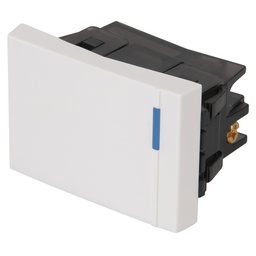 [47046] Interruptor sencillo 1.5 modulos,linea Española,color blanco