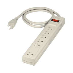 [47184] Multicontacto 14 AWG 6 entradas supresor de picos 450 joules