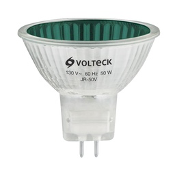 [47257] Lampara de halogeno verde 50 W tipo MR16 en caja, Volteck