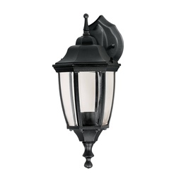 [47291] Arbotante tipo farol tradicional suspendido p/exterior negro
