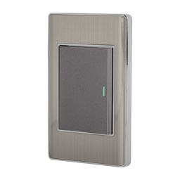 [47842] Placa armada acero inox 1 interruptor 3 modulos, Lisboa