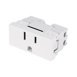 [47947] Contacto aterrizado blanco de 1 modulo, linea Lisboa