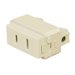 [48111] Contacto sencillo, 2 polos sin tierra, linea Italiana,marfil