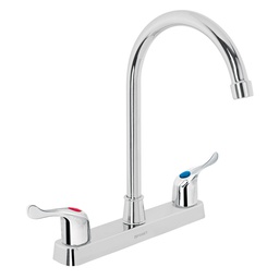 [48194] Mezcladora plastica 8' cuello alto para fregadero, palanca