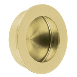 [48993] Jaladera de embutir circular No. 2 acabado laton brillante