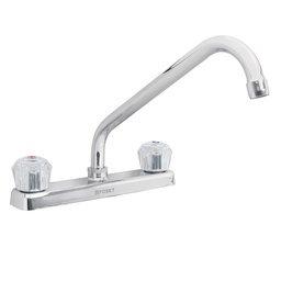 [49240] Mezcladora 8' p/fregadero, cuello largo, manerales acrilico