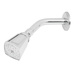 [49248] Regadera cuadrada 2' brazo y chapeton de acero, Foset Aqua