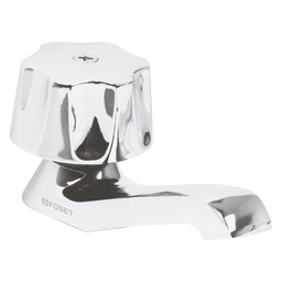 [49229] Llave individual para lavabo, maneral metalico, Foset Basic