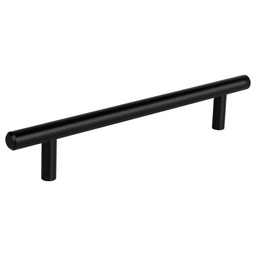 [49733] Jaladera de acero 160 mm, estilo 'Cilindro', negro, Hermex