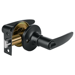 [49852] Cerradura manija 'Turin' p/recamara, negro, cilindro laton