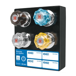 [55481] Exhibidor con manerales para regadera, Foset