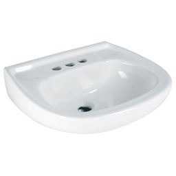[44002] Lavabo ceramico con rebosadero, blanco, Foset