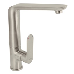 [45182] Monomando satin cuello alto para fregadero, Foset Riviera