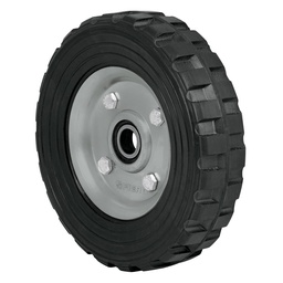 [45482] Rueda de hule solido 7' para diablo, un balero, Pretul
