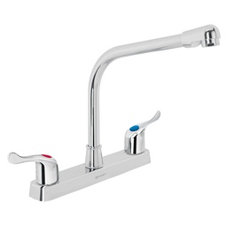 [45516] Mezcladora plastica 8' cuello cobra para fregadero, palanca