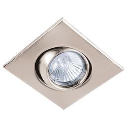 [45571] Luminario cuadrado satin spot esferico, lampara no incluida